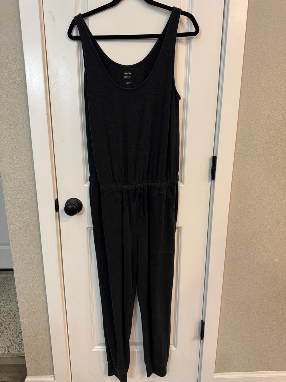 Prana Black Sleeveless Jumpsuit